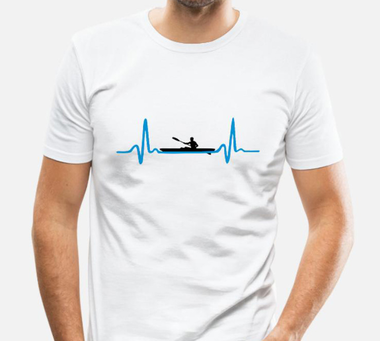 kayak-canoeing-heartbeat-man-maglietta-aderente-da-uomo